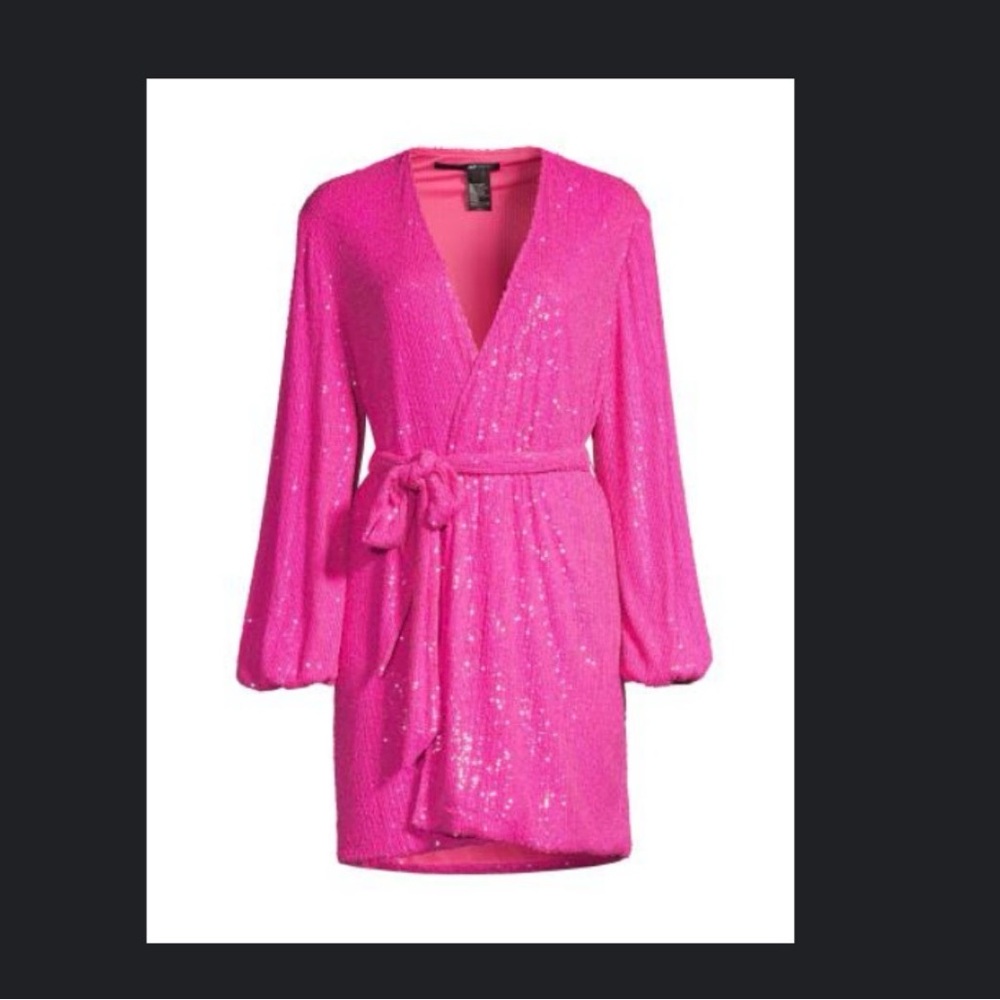JAYGODFREY Fuchsia Sequin Robe